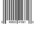 Barcode Image for UPC code 049900416818