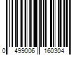 Barcode Image for UPC code 0499006160304