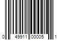 Barcode Image for UPC code 049911000051