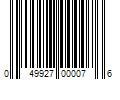 Barcode Image for UPC code 049927000076