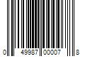 Barcode Image for UPC code 049987000078