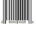 Barcode Image for UPC code 050000000258