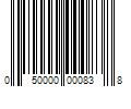 Barcode Image for UPC code 050000000838