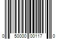 Barcode Image for UPC code 050000001170