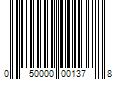 Barcode Image for UPC code 050000001378