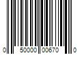 Barcode Image for UPC code 050000006700