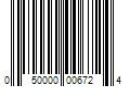 Barcode Image for UPC code 050000006724