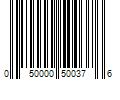 Barcode Image for UPC code 050000500376