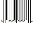 Barcode Image for UPC code 050003000064