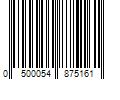 Barcode Image for UPC code 0500054875161