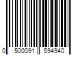 Barcode Image for UPC code 0500091594940