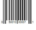 Barcode Image for UPC code 050010000071