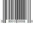 Barcode Image for UPC code 050010000088