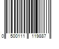 Barcode Image for UPC code 0500111119887