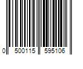 Barcode Image for UPC code 0500115595106