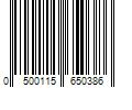 Barcode Image for UPC code 0500115650386