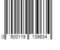 Barcode Image for UPC code 0500119139634