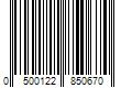 Barcode Image for UPC code 0500122850670