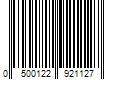 Barcode Image for UPC code 0500122921127