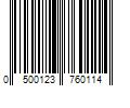 Barcode Image for UPC code 0500123760114