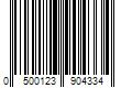 Barcode Image for UPC code 0500123904334