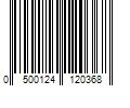 Barcode Image for UPC code 0500124120368