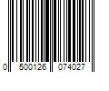 Barcode Image for UPC code 0500126074027