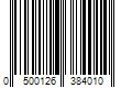 Barcode Image for UPC code 0500126384010