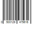 Barcode Image for UPC code 0500129475616