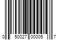 Barcode Image for UPC code 050027000057