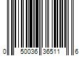 Barcode Image for UPC code 050036365116