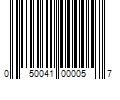 Barcode Image for UPC code 050041000057