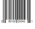 Barcode Image for UPC code 050100000431