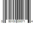 Barcode Image for UPC code 050100000714