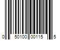 Barcode Image for UPC code 050100001155