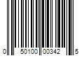 Barcode Image for UPC code 050100003425