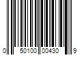 Barcode Image for UPC code 050100004309