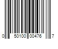 Barcode Image for UPC code 050100004767