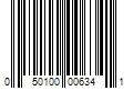 Barcode Image for UPC code 050100006341