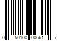 Barcode Image for UPC code 050100006617