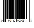 Barcode Image for UPC code 050132000058