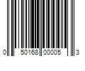 Barcode Image for UPC code 050168000053