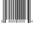 Barcode Image for UPC code 050200000034