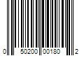 Barcode Image for UPC code 050200001802