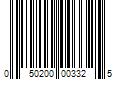 Barcode Image for UPC code 050200003325