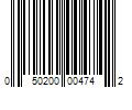 Barcode Image for UPC code 050200004742