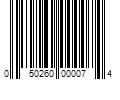 Barcode Image for UPC code 050260000074