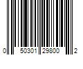 Barcode Image for UPC code 050301298002