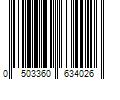 Barcode Image for UPC code 0503360634026