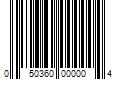 Barcode Image for UPC code 050360000004